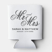 Betaalbare elegantie gepersonaliseerde Mr & Mrs br Blikjeskoeler (Achterkant)