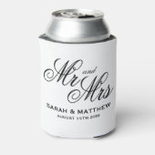 Betaalbare elegantie gepersonaliseerde Mr & Mrs br Blikjeskoeler (Blikje Achterkant)