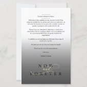 Betaalbare Elegantie Grijze Gradiënt Foto Bruiloft (Achterkant)