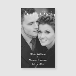 Betaalbare Foto Opslaan Datum magneet - verticaal