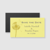 Betaalbare gele Dandelion sparen de Magnet van de  (Voorkant / Achterkant)