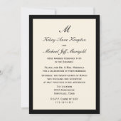 Betaalbare goedkope post-huwelijk receptie roomkle kaart (Voorkant)