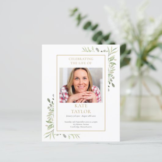 Betaalbare groene begrafenisvolgorde (Staand voorkant)