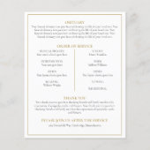 Betaalbare groene begrafenisvolgorde (Achterkant)