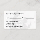 Betaalbare Haarstylist Business Afspraakkaarten Afsprakenkaartje (Voorkant)