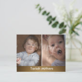 Betaalbare Kinder hoofdfoto's met 2-bits Comp-kaar Briefkaart (Staand voorkant)