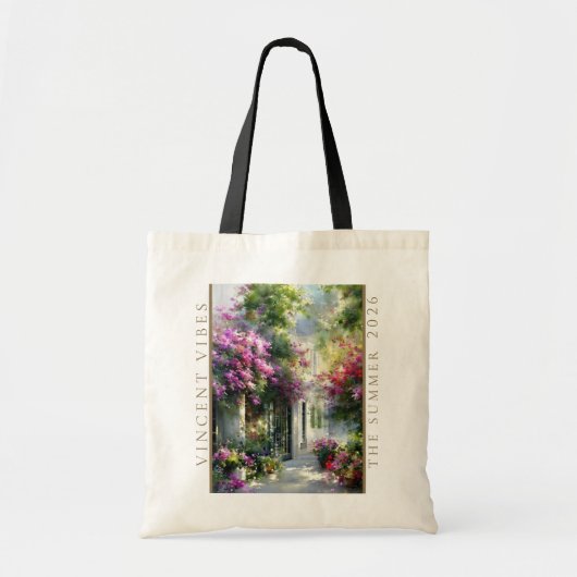 Betaalbare Kunst Bloem Tas: Zomer Tuin Tas (Voorkant)