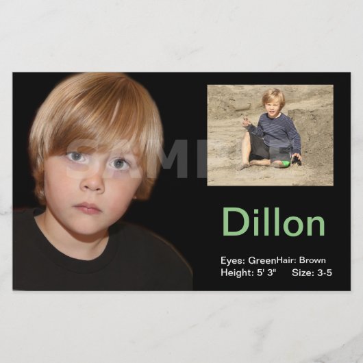 Betaalbare Model Comp Kaarten voor Kinderen (Voorkant)