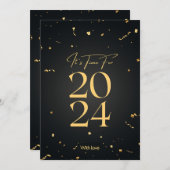 Betaalbare ontwerpen: het is tijd voor 2024 feestdagenkaart (Voorkant / Achterkant)