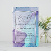 Betaalbare Paarse inkt voor bruiloft Chic Aqua Abs (Staand voorkant)