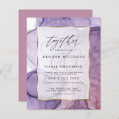 Betaalbare Roos Abstracte inkt van Chic Lavender (Voorkant / Achterkant)