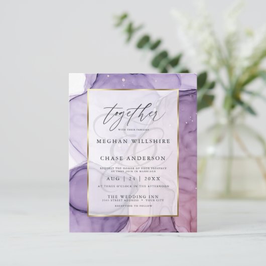 Betaalbare Roos Abstracte inkt van Chic Lavender (Staand voorkant)