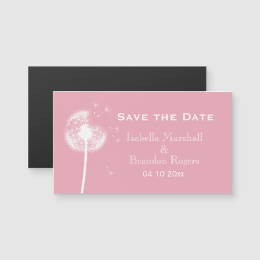 Betaalbare roze gootsteen opslaan Datum magneet (Voorkant / Achterkant)