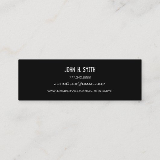 Betaalbare senior Afbeeldingen Mini Visitekaartje (Achterkant)