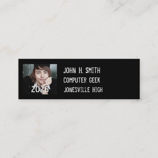 Betaalbare senior Afbeeldingen Mini Visitekaartje (Voorkant)