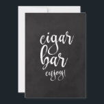 Betaalbare signaalboog voor signaalborden<br><div class="desc">Een elegant teken van de snijrand bruiloft,  kenmerkt de tekst "de bar van de Cigar geniet"in een geëxtraheerde manuscriptdoopvont,  voegt de borsteltextuur een spontaan en playful gevoel toe. De achtergrondkleur kan aan uw behoeften en voorkeuren worden aangepast. Neem contact met mij op als u een speciaal verzoek hebt.</div>