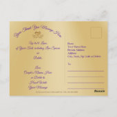 Betaalbare verjaardagsfoto dankjewel ansichtkaarte briefkaart (Achterkant)