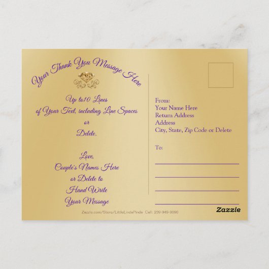 Betaalbare verjaardagsfoto dankjewel ansichtkaarte briefkaart (Achterkant)