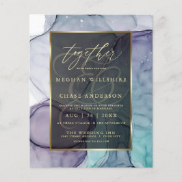 Betaalbare weddenschap Blauwgroen Smokey Abstracte