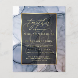 Betaalbare weddenschap met blauwe muve-alcoholinkt