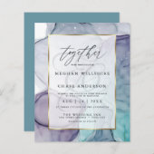 Betaalbare weddenschappen en Blauwgroen Abstracte  (Voorkant / Achterkant)