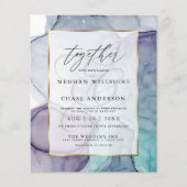 Betaalbare weddenschappen en Blauwgroen Abstracte  (Voorkant)