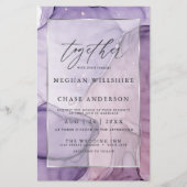 Betaalbare Wedding Cust6 Lavendel Roos Abstract (Voorkant)