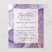 Betaalbare Wedding Cust Lavendel Roos Abstracte In (Voorkant)