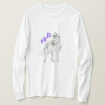 Betaalbare witte wolf