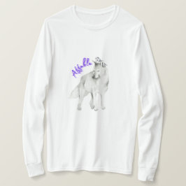 Betaalbare witte wolf t-shirt