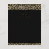 Betaalbare zwart gouden kant Elegante bruiloft (Achterkant)