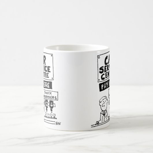 Betaalbureau autoservicecentrum koffiemok (Center)