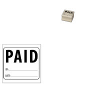 Betaald, accountant, klein bedrijf rubberstempel (Gestempeld)