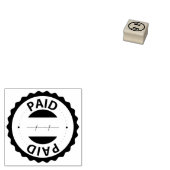 Betaald, accountant, klein bedrijf rubberstempel (Gestempeld)