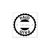 Betaald, accountant, klein bedrijf rubberstempel (Afrduk)