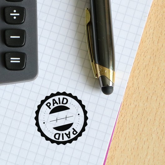 Betaald, accountant, klein bedrijf rubberstempel