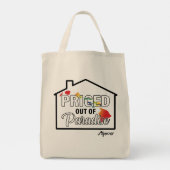 Betaald buiten het paradijs [Blak/Rainbow] Tote Bag (Achterkant)