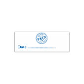 BETAALD Hoge datum controle nummer Algemene zaken Zelfinktende Stempel (Design)