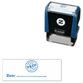 BETAALD Hoge datum controle nummer Algemene zaken Zelfinktende Stempel (In situ)