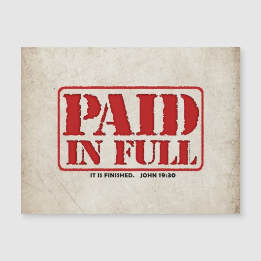 Betaald in Full Magnet (Voorkant)