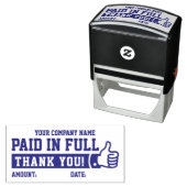 Betaald in volle duim omhoog! Bedrijfsnaam PERSONA Zelfinktende Stempel (In situ)