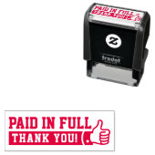 Betaald in volle duim omhoog! PERSOONLIJK Zelfinktende Stempel (In situ)