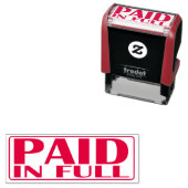 Betaald in volledig omlijnde Kantoor Zelfinktende Stempel (In situ)