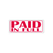 Betaald in volledig omlijnde Kantoor Zelfinktende Stempel (Design)