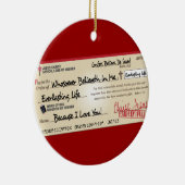 Betaald in volledig opgeslagen door Jezus Check Keramisch Ornament (Rechts)