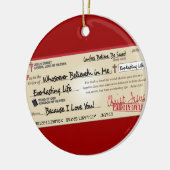 Betaald in volledig opgeslagen door Jezus Check Keramisch Ornament (Links)