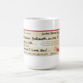 Betaald in volledig opgeslagen door Jezus Check Koffiemok (Center)