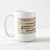 Betaald in volledig opgeslagen door Jezus Check Koffiemok (Links)