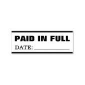 BETAALD IN VOLLEDIG RUBBER STEMPEL (Afrduk)