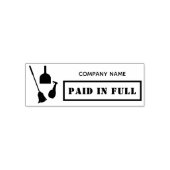 Betaald in volledige schoonmaakdiensten Maid Zelfinktende Stempel (Design)